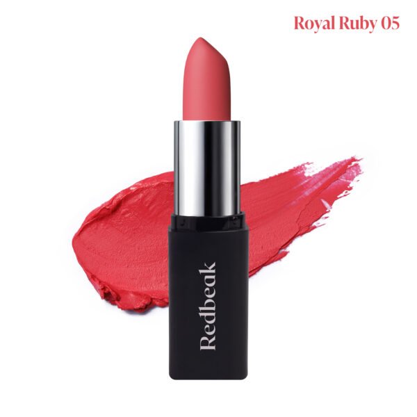 Redbeak Royal Ruby Cream Matte Bullet Lipstick - Image 3